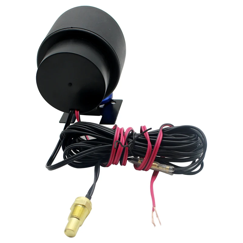 2 en 1 redondo 12V 24V LED Digital coche camión medidor de temperatura del agua sensor de temperatura motor + voltímetro voltímetro medidor de voltaje - imagen 3