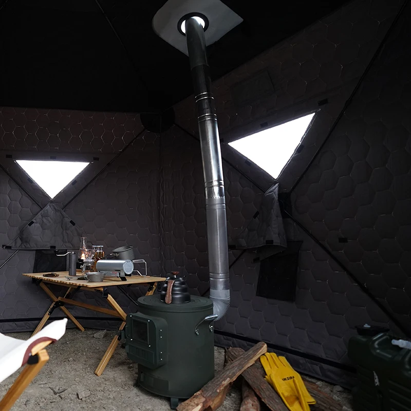 Tienda de campaña invernal resistente pesca hielo sauna exterior - imagen 3