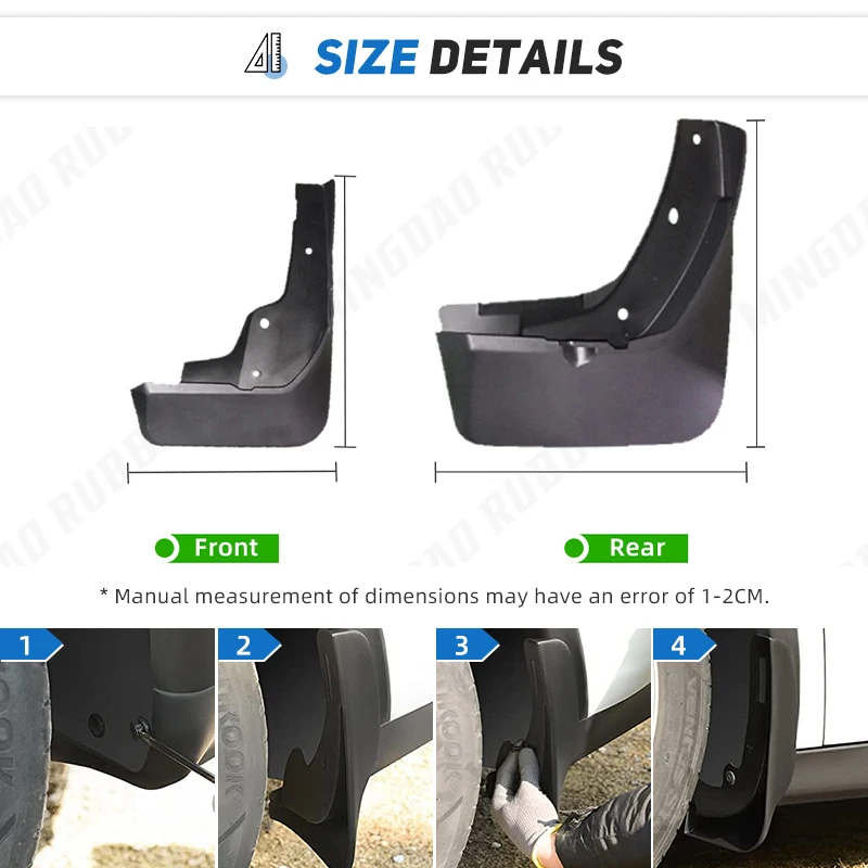Trumpchi GAC GS5 Guardabarros delanteros y traseros 2020-2023 - imagen 3