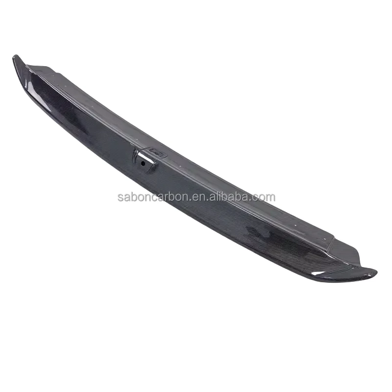 Para 2015-23 Dodge Challenger SRT Hellcat estilo ojo rojo alerón de tapa de cubierta trasera de fibra de carbono con orificio para cámara - imagen 4