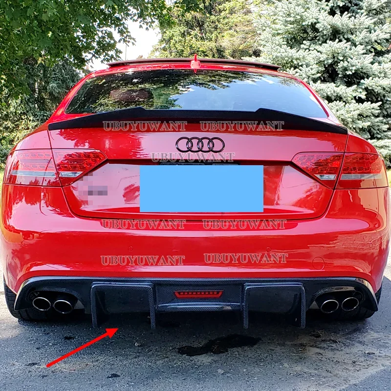Difusor trasero de parachoques fibra de carbono Audi A5 S5 2008-2015 - imagen 4