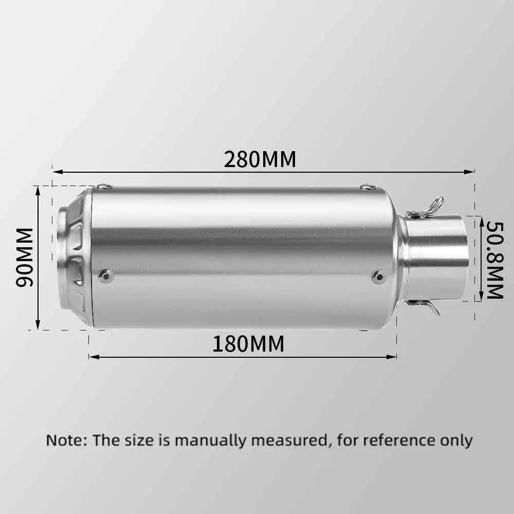 51MM versal Escape de motocicleta C28 silenciador tubo de Escape Moto para R6 R15 R1 R3 MT07 Z1000 Tmax530 XMAX GSX250 - imagen 3