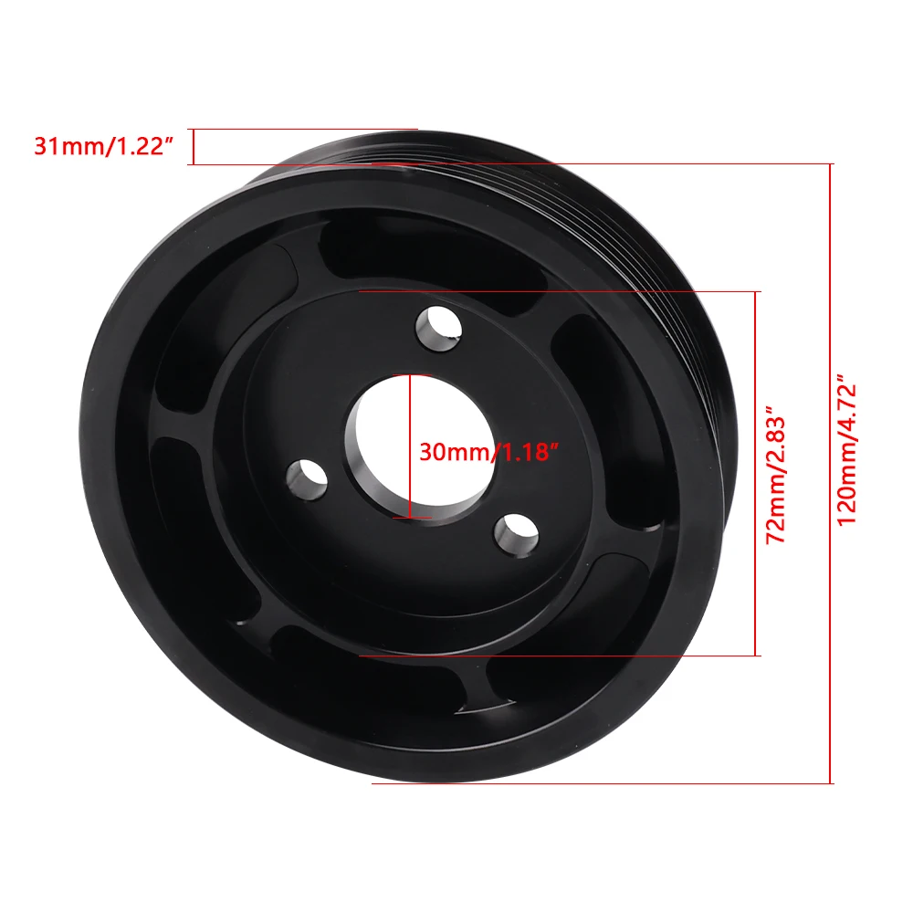 Polea de dirección asistida de aluminio para BMW 135i/335i N54 - imagen 2