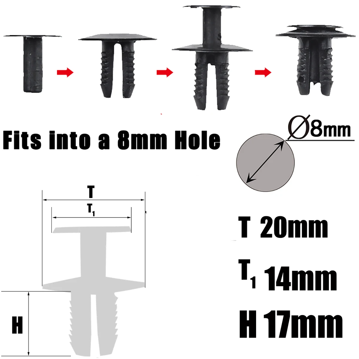 Embellecedor de revestimiento de motor de coche, remaches de Clip para BMW E82, F21, E91, F33, F83, E60, F11, F13, E66, X5, Z3, Z8, E83, E70 - imagen 3