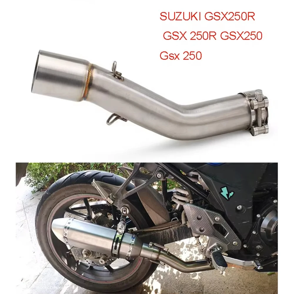 Tubo medio escape Suzuki GSX250R con silenciador