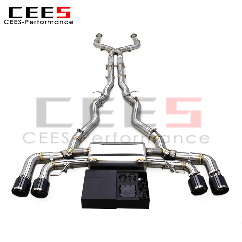 Cees Escape Catback de rendimiento para BMW M5 G90 4.4T SUS304 Válvula electrónica de tubo silenciador de escape con control - imagen 3