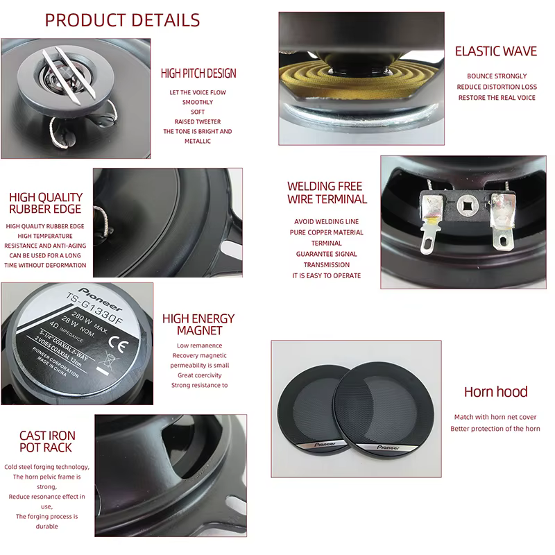 Altavosotes coaxiales 5" 560W para coche – instalación sin daños - imagen 3