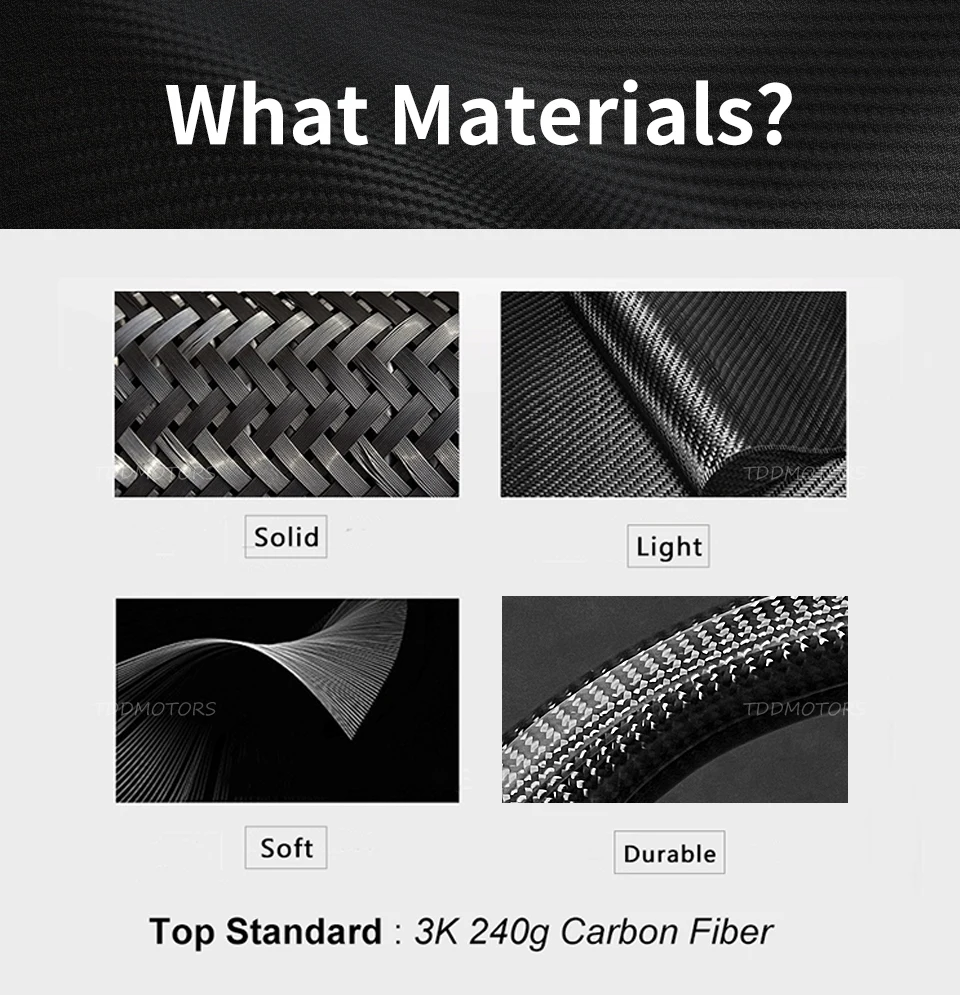 Detalles de la fibra de carbono