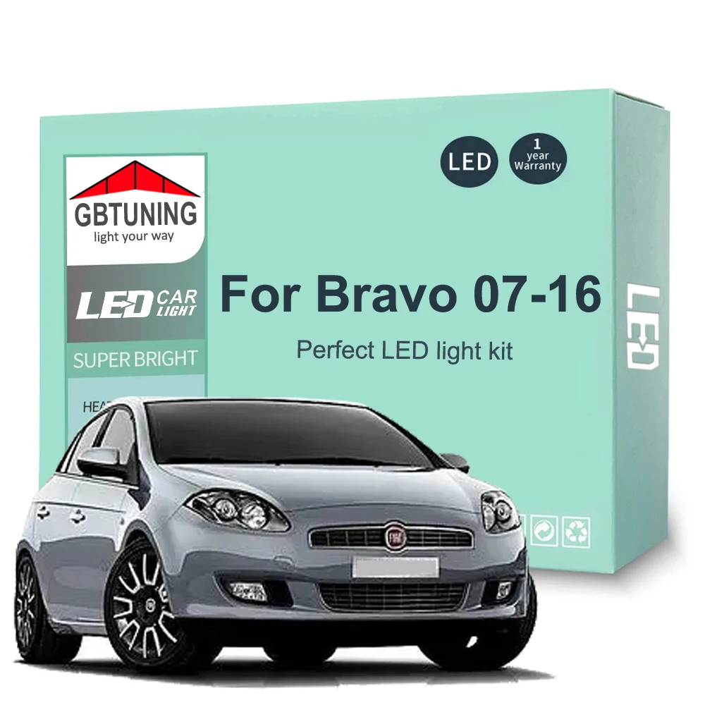 Kit bombillas LED Canbus interior y matrícula Fiat Bravo 2007-2016