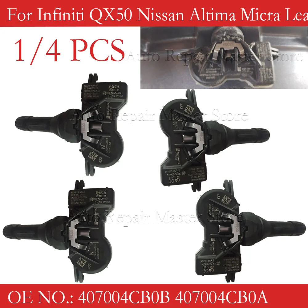 Sensor TPMS 407004CB0B para Renault Megane Kadjar Kangoo