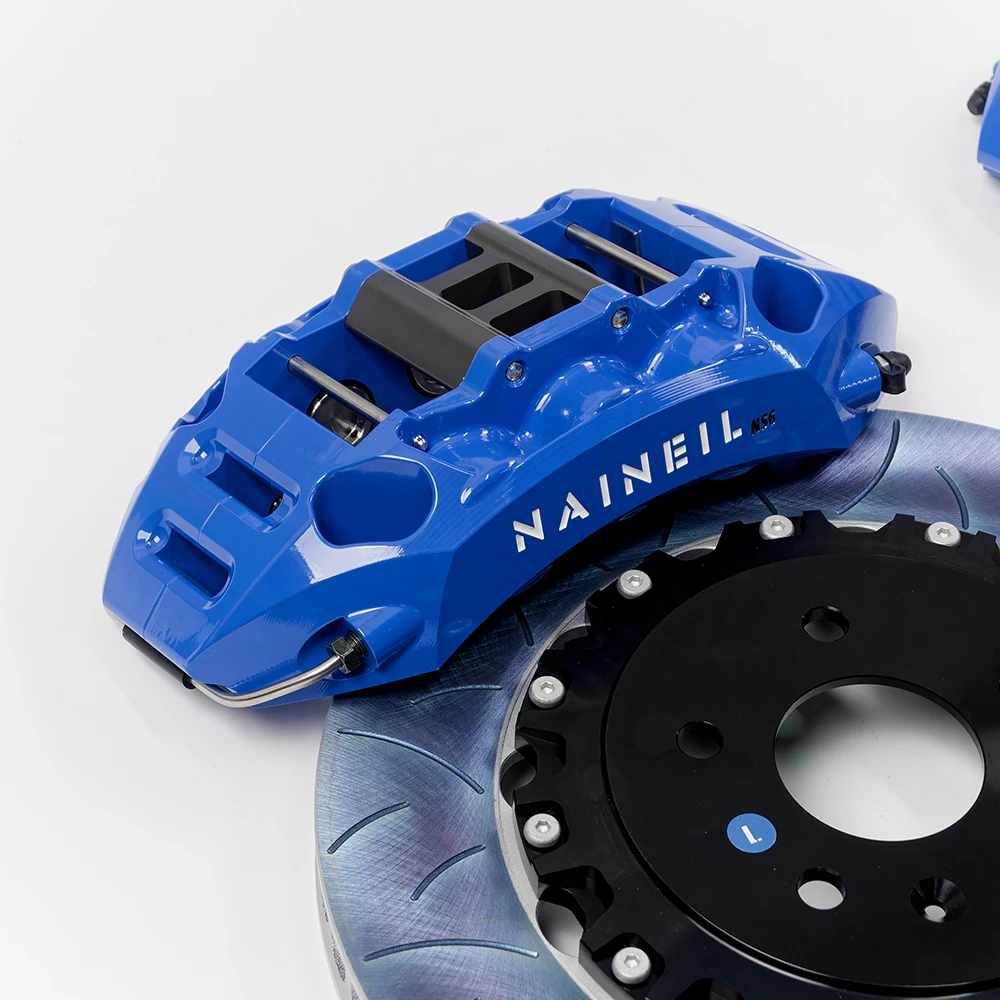 Performance Auto Nuevos sistemas de frenos Kit de frenos grandes de pinzas forjadas de 6 pistones para Nissan 370Z 350Z 300ZX - imagen 4