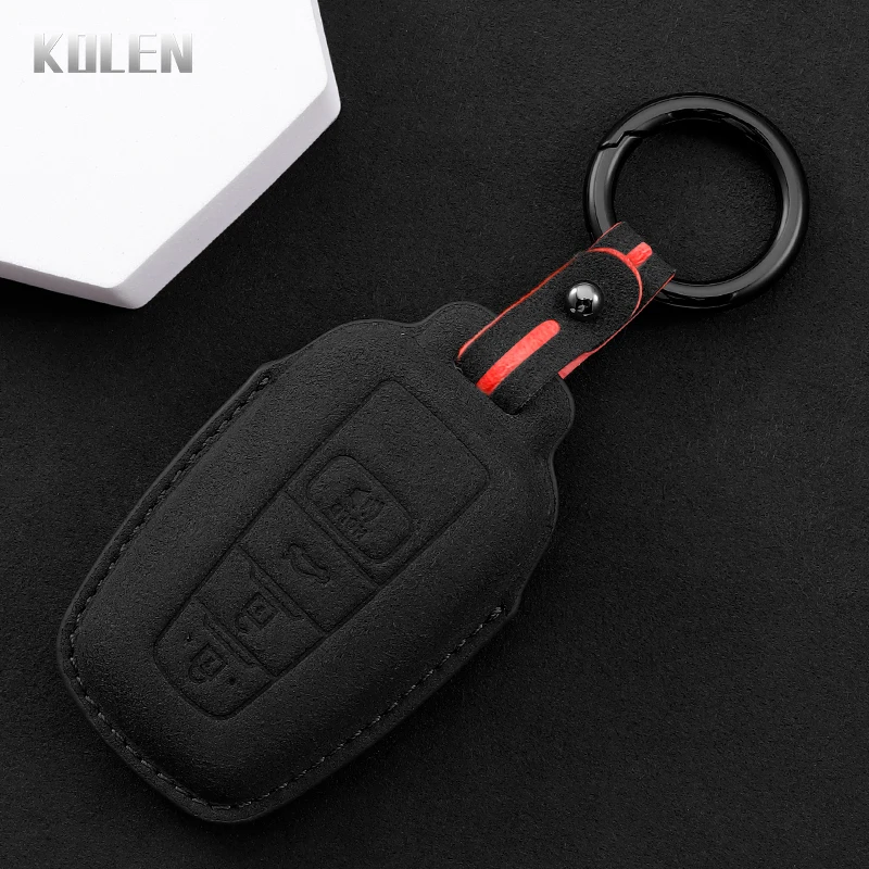 Lederen Auto Funda Llave Toyota Prius Camry Corolla C-HR RAV4 Prado