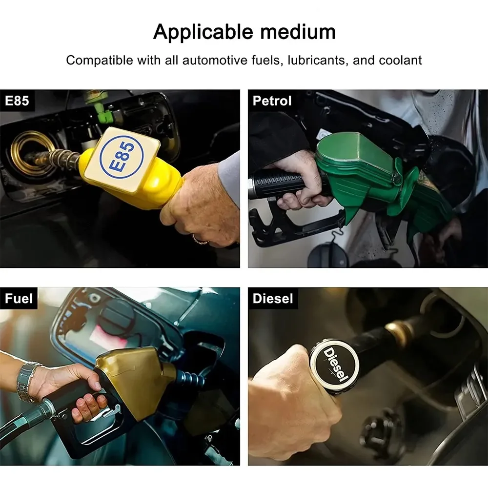 Manguera de combustible trenzada de nailon AN4–AN12 negra - imagen 5