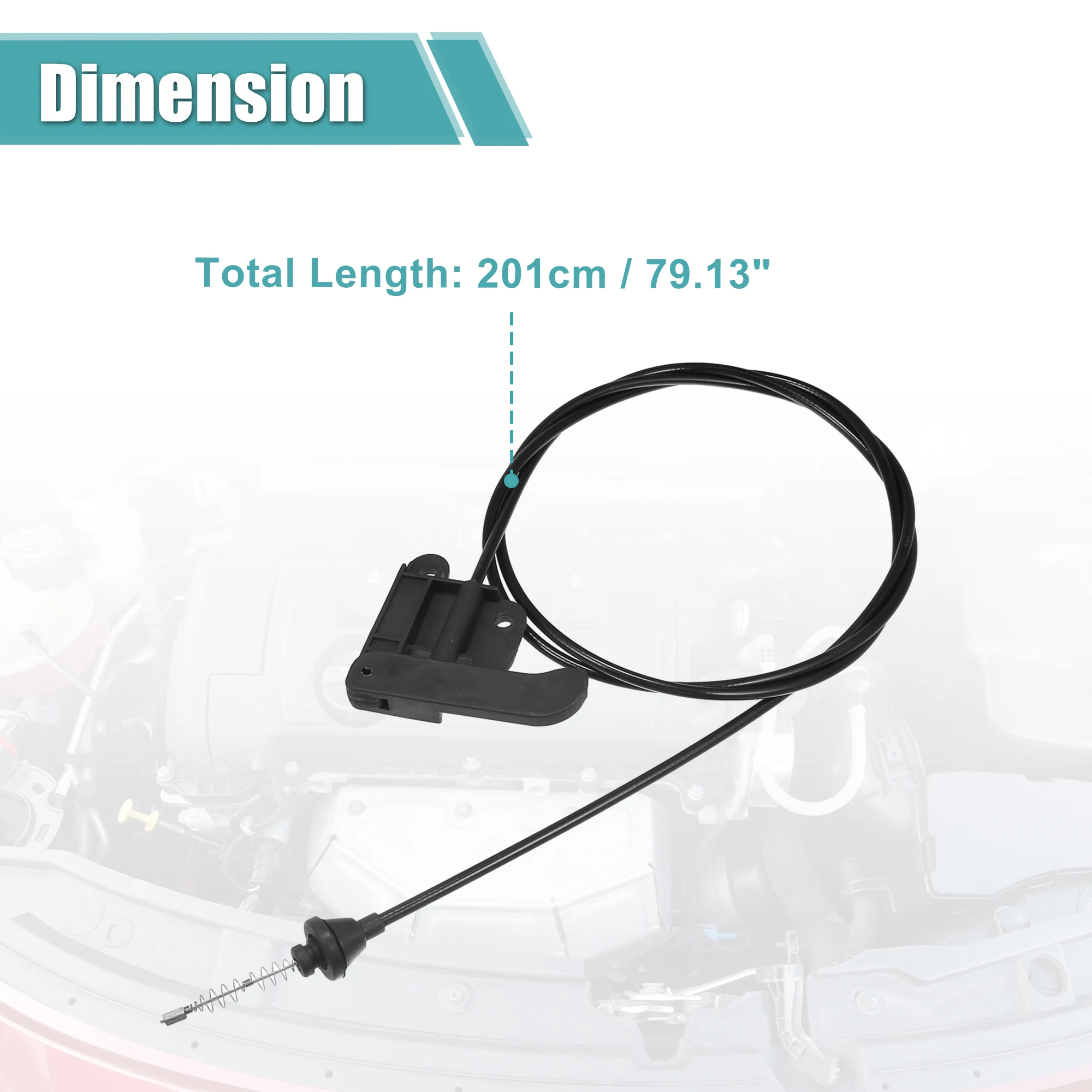 Cable de liberación pestillo del capó UXCELL – Chevrolet Blazer - imagen 5