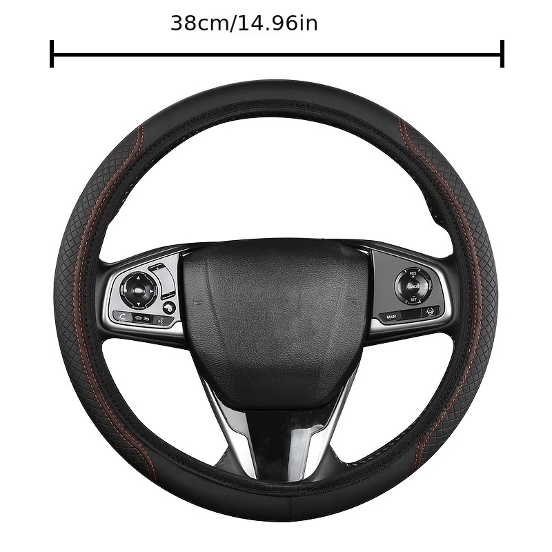 Funda para volante universal 38 cm – cuero sintético transpirable - imagen 2