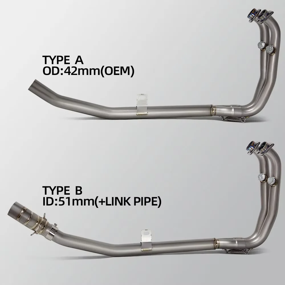 CFMOTO OEM tubo delantero de escape 450MT ADV titanio - imagen 2