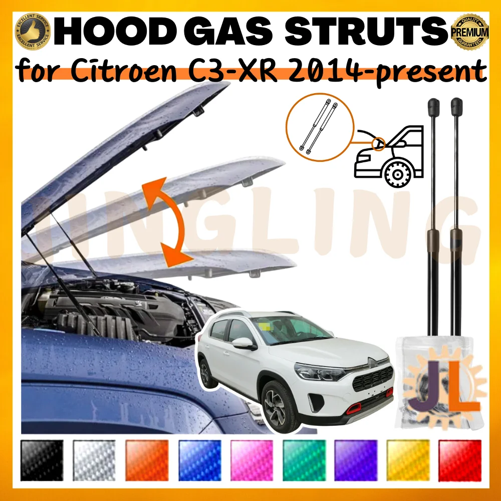 Puntales de capó gas Citroën C3-XR 2014–actualidad