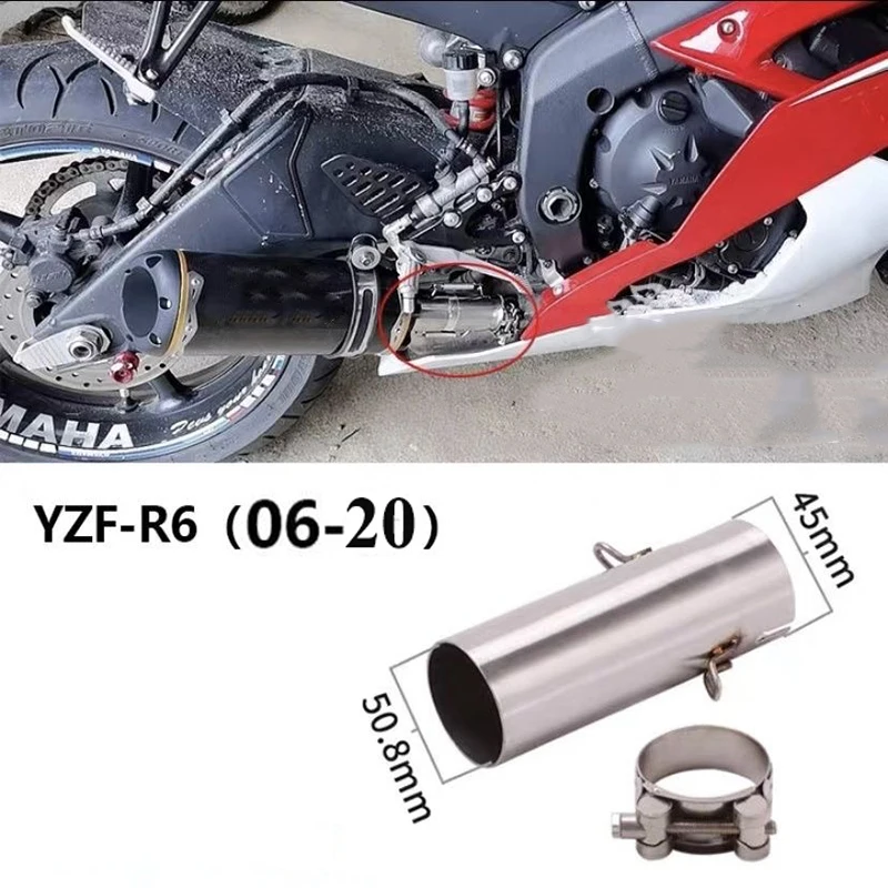 Silenciador escape Yamaha R6 YZF-R6 2006-2020 acero inoxidable - imagen 5