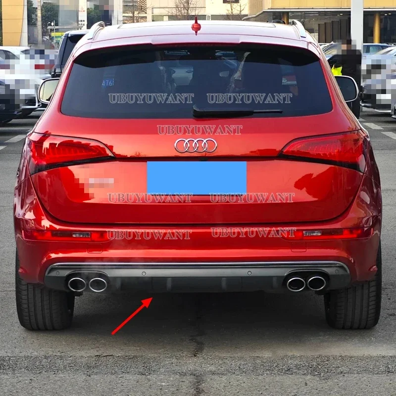 Difusor trasero con protector de labio negro carbono Audi Q5 2009-2018 - imagen 4