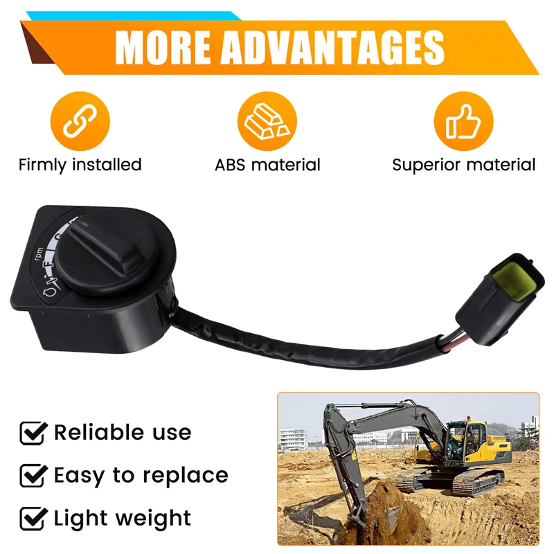 14725311 perilla mando del acelerador Volvo EC250D EC350D - imagen 5