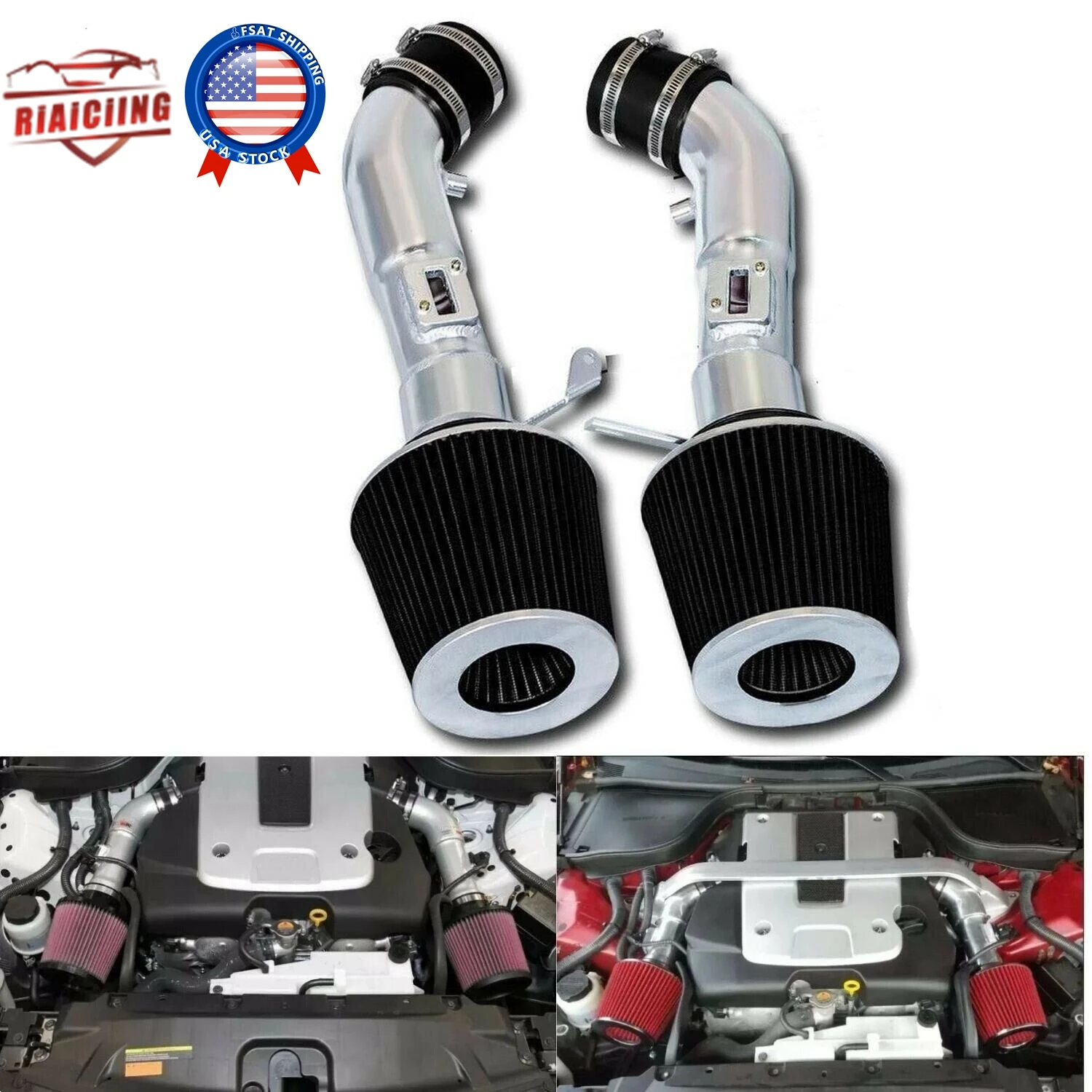 Kit de admisión de aire frío para Infiniti G37 y Nissan 370Z