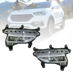 Luz de circulación diurna LED para Hyundai Santa Fe Sport 2016-2018