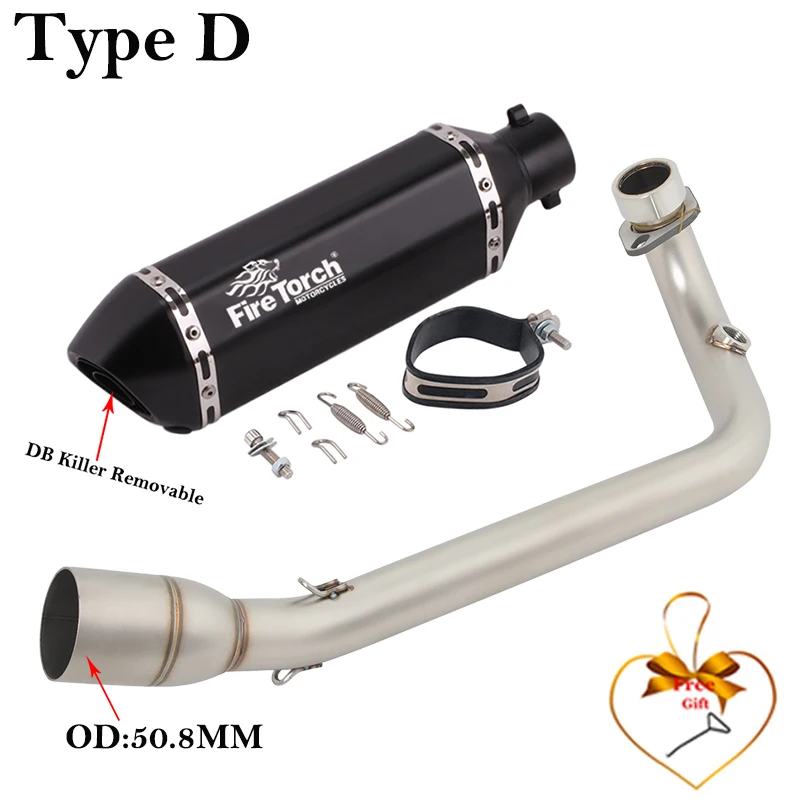 Silenciador de escape Zontes ZT350D 2021-2023 con DB Killer - imagen 5