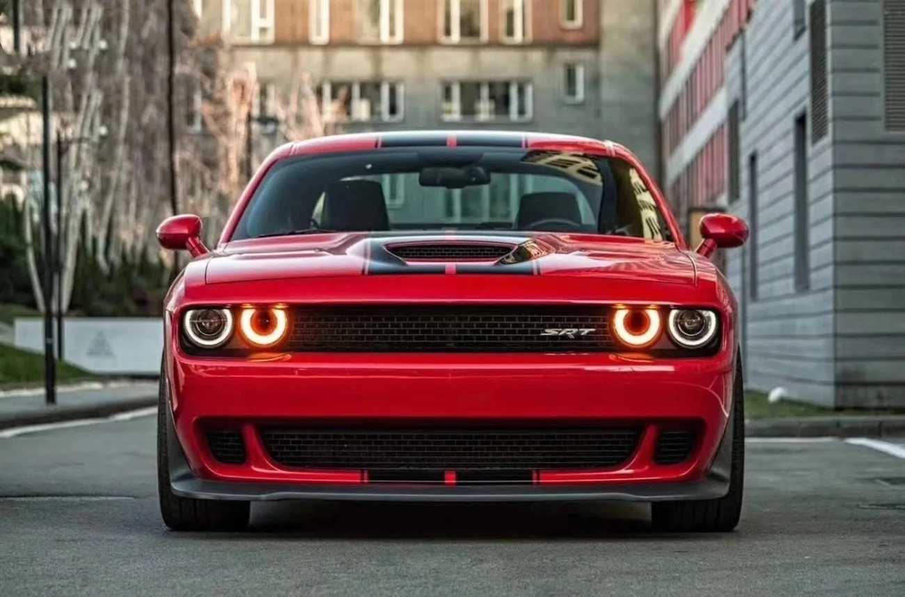 Para Dodge Challenger SRT Hellcat Car Facelift actualiza el Kit de carrocería a 2023 SRT Demon parachoques delantero guardabarros anchos protección de ruedas