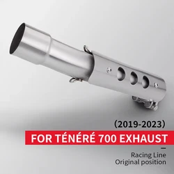 Silenciador de escape 51 mm Yamaha Tenere 700 con protector térmico