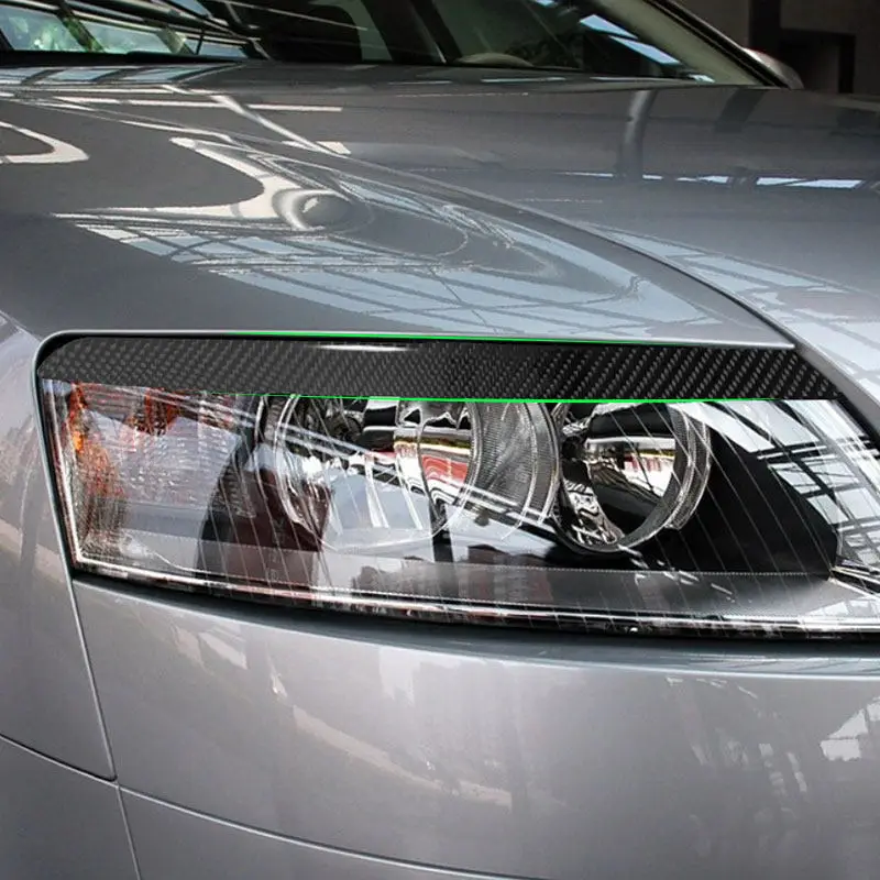Embellecedores de cejas de faro en fibra de carbono – Audi A6 C6 4F - imagen 4