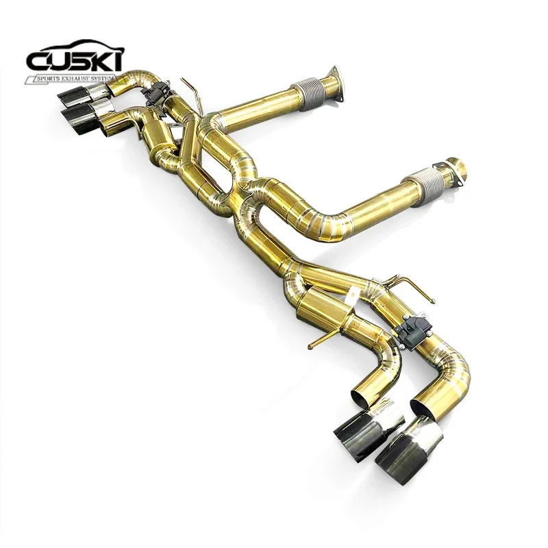 Kit escape trasero titanio alto rendimiento Chevrolet Corvette C8 2019-2023 - imagen 2