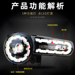 Faros LED DRL Toyota FJ Cruiser 2007-2017 con efecto de arranque