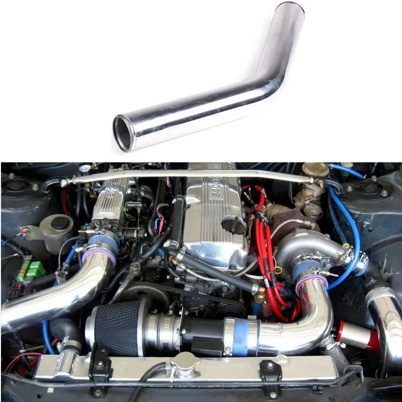 Tubo intercooler de aluminio 45° 57mm para BMW E36 iX M50 - imagen 5