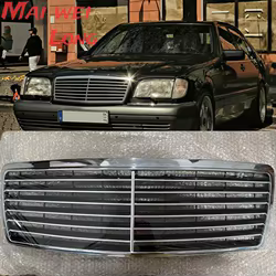 Parrilla parachoques delantero cromada para Mercedes-Benz Clase S W140
