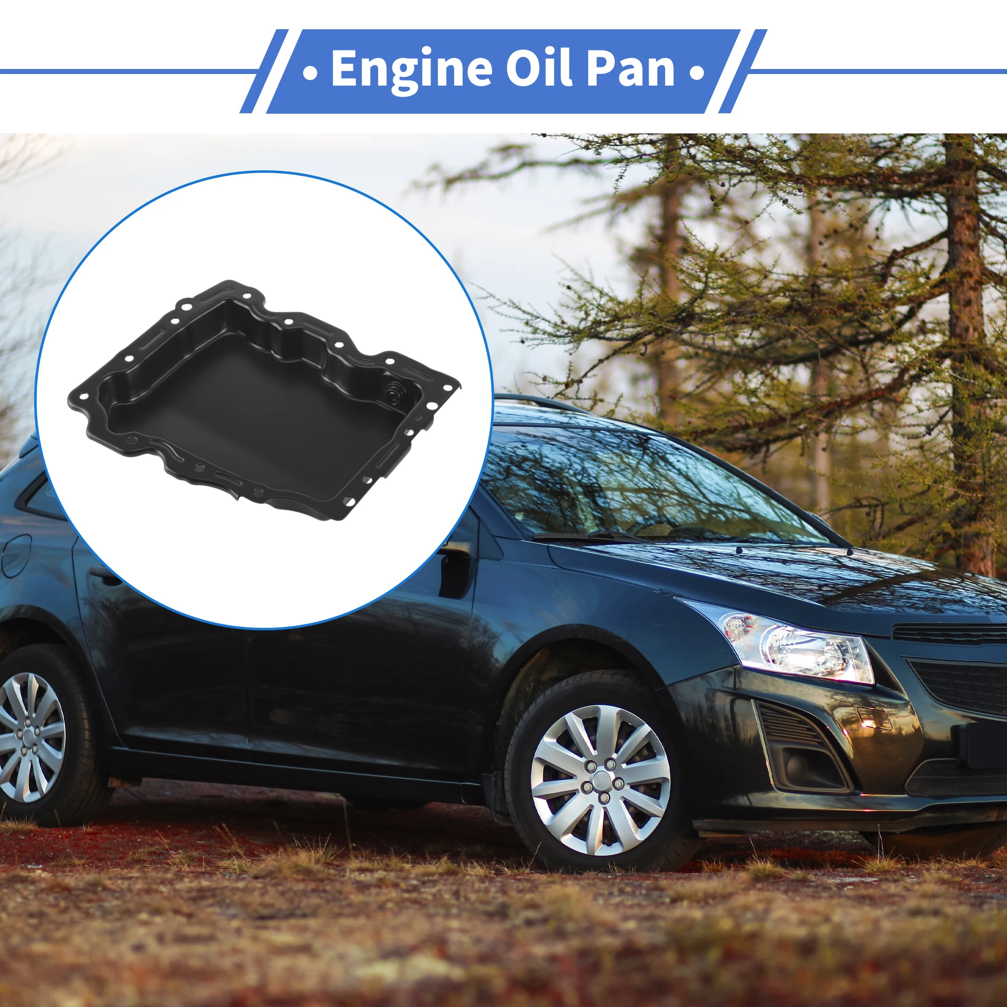 UXCELL 1 Uds No.12649936/12654316 cárter de aceite de motor para Chevrolet Malibu 2013-2015 hierro