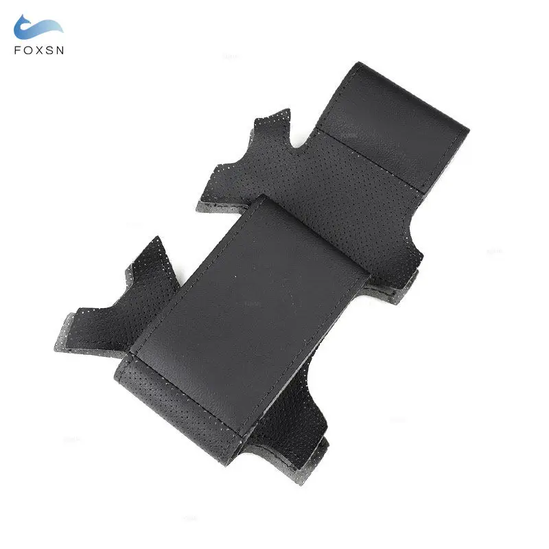 Protector de volante trenzado a mano Ford Kuga Focus 2 C-MAX con hilos - imagen 2