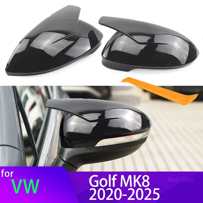 Tapa espejo retrovisor negro con cuerno - VW Golf 8 MK8 20-25