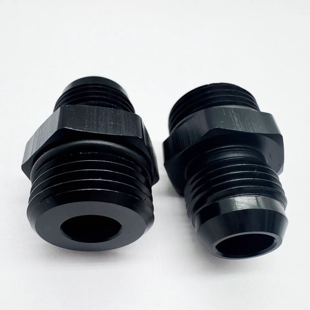Conector reductor AN10 a AN8 para aceite turbo – Negro - imagen 5