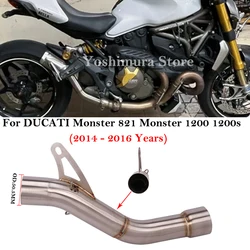 Tubo intermedio Slip-On para Ducati Monster 821, 1200 y 1200S