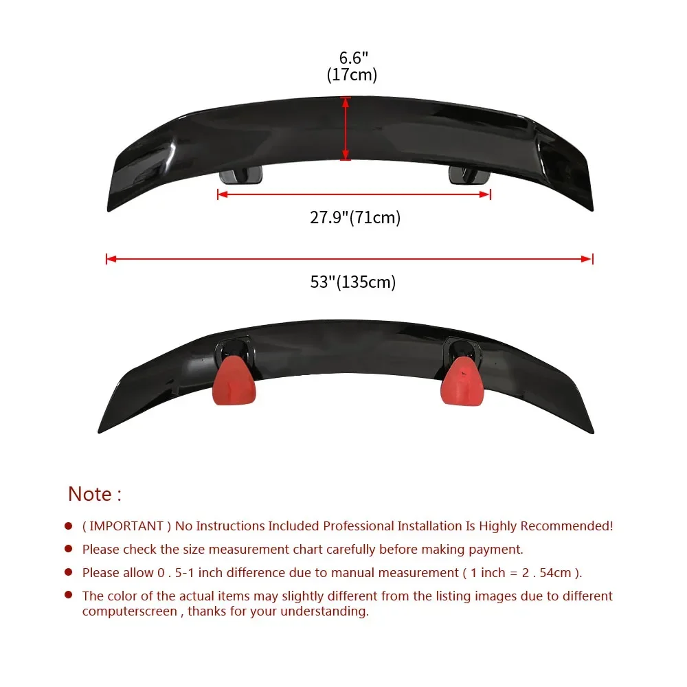 Alerón universal de maletero ABS para Toyota Avalon Corolla - imagen 2