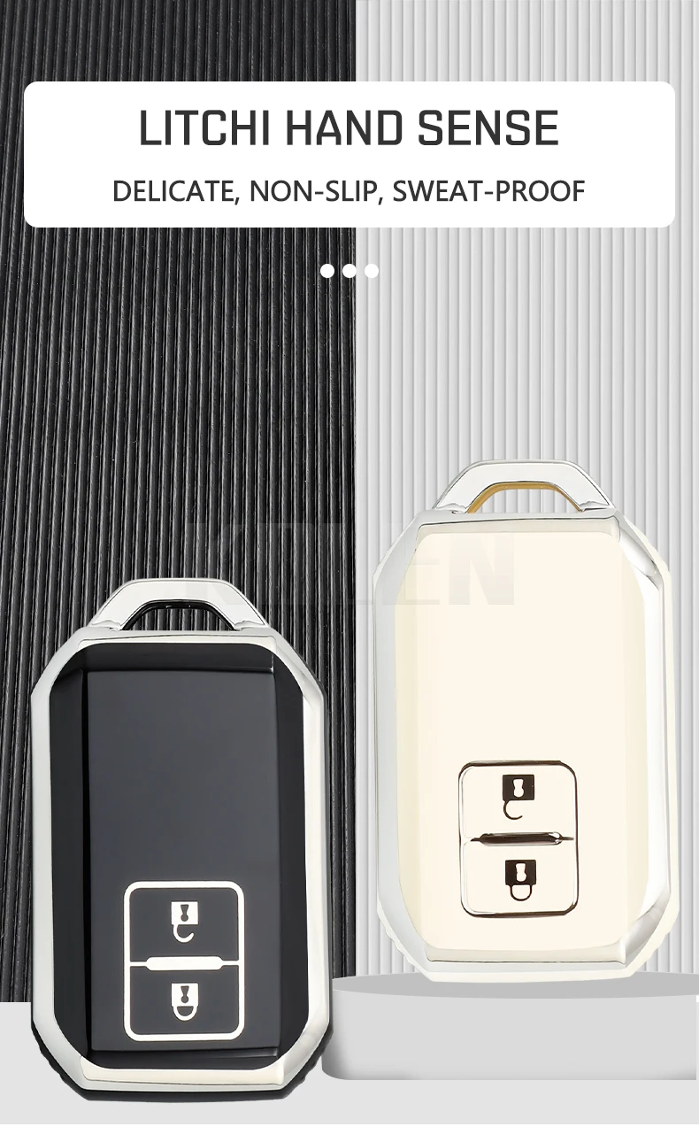 Detalle del ajuste y botones de la funda