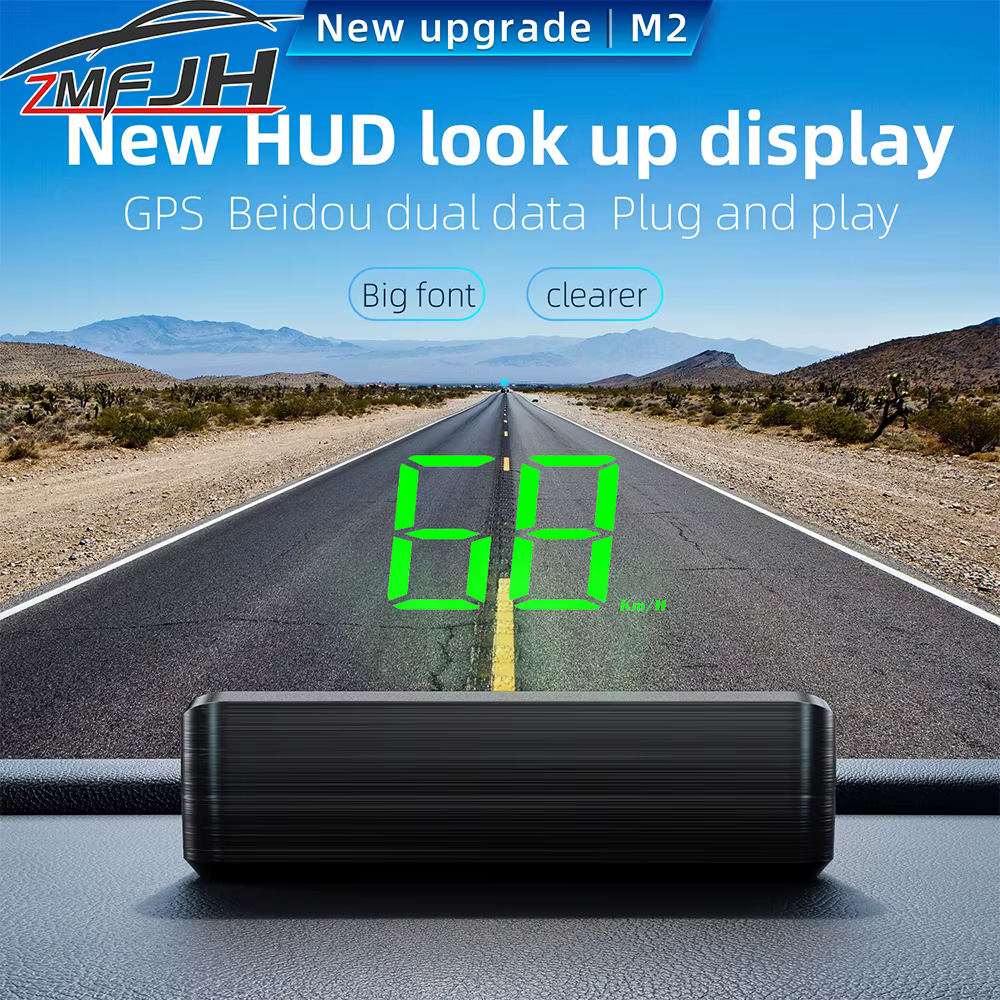 Head-up display GPS M2 con velocímetro digital en km/h para coche