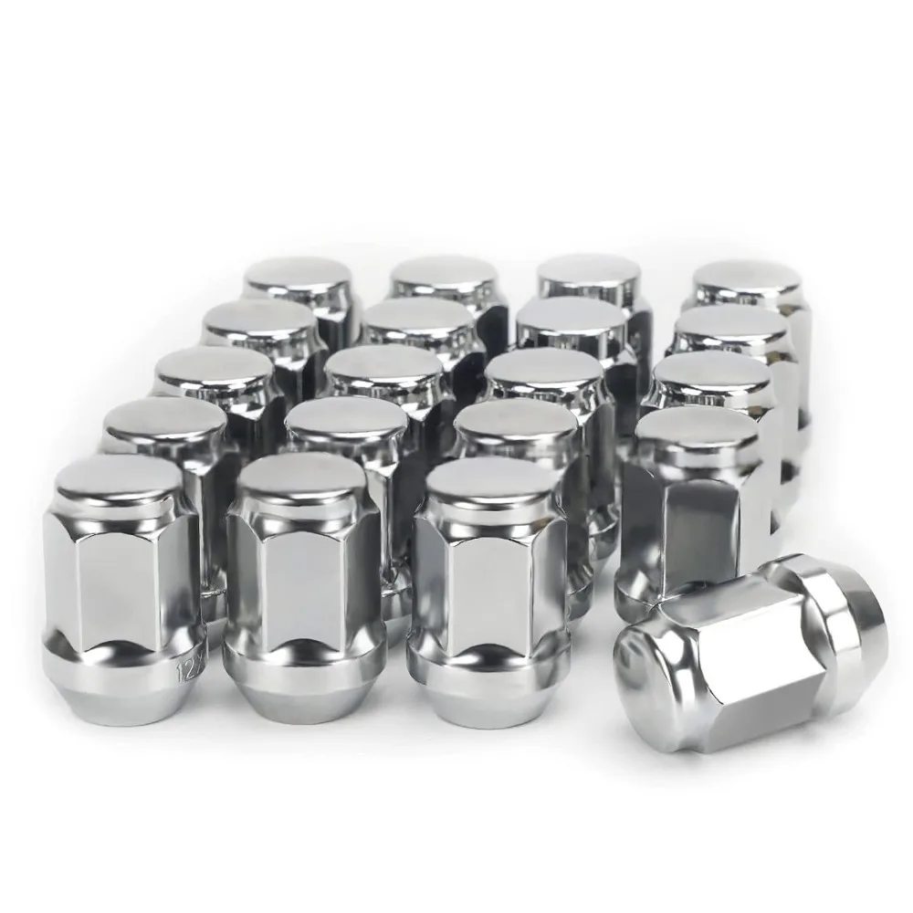 1 tuercas de rueda M12x1,25 | Hex 19 mm | Espesor 35 mm | Cromo - imagen 3