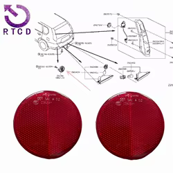 Reflector marcador lateral 26560EQ00A para Nissan JUKE F15, X-TRAIL T30 T31