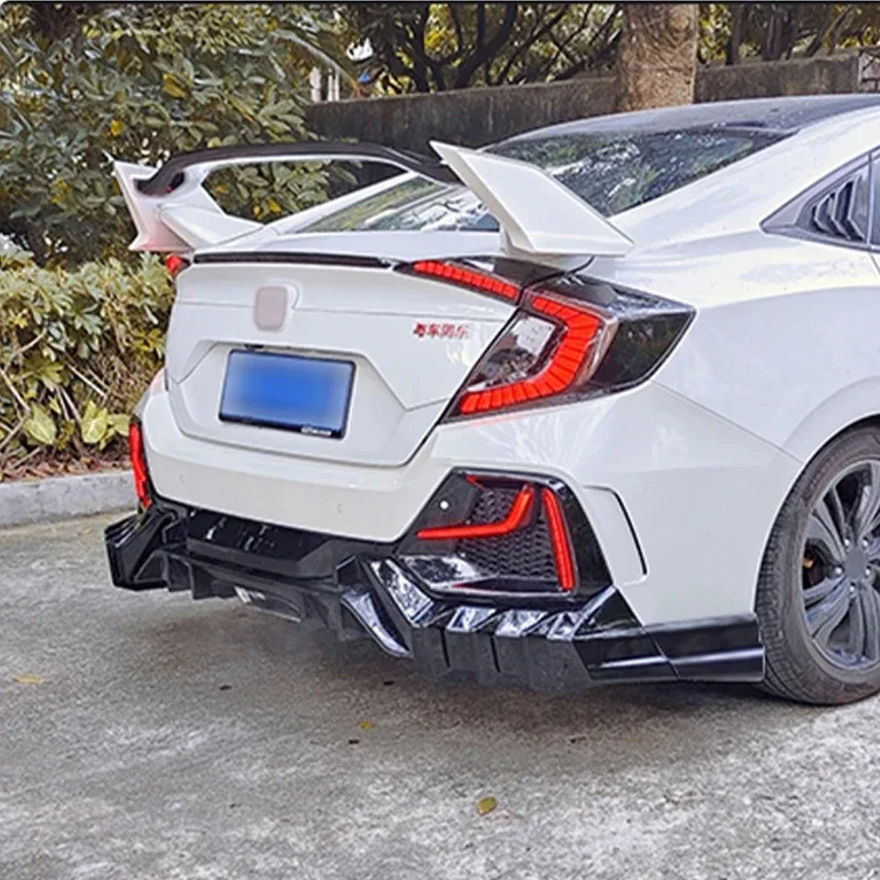 Alerón trasero y difusor Honda Civic 10ª gen hatchback FK4 FK7 - imagen 3