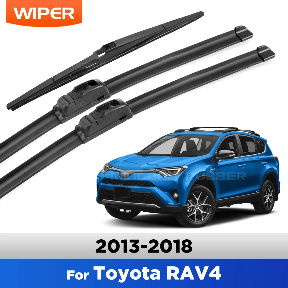 Limpiaparabrisas delantero y trasero para Toyota RAV4 XA40 2013-2018