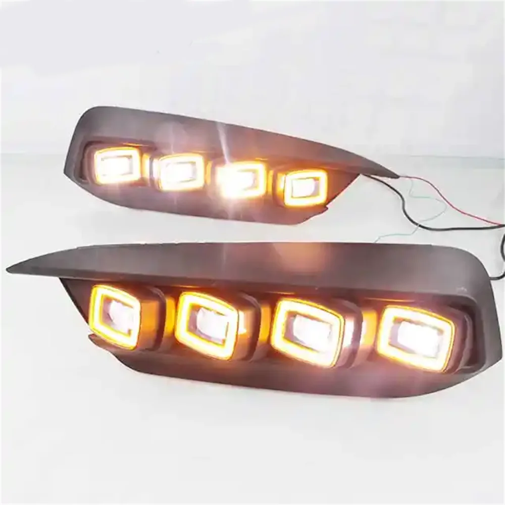 Para Honda Civic 2016 2017 2018 lámpara antiniebla Drl luz de circulación diurna impermeable 12V luz diurna frontal Led - imagen 2