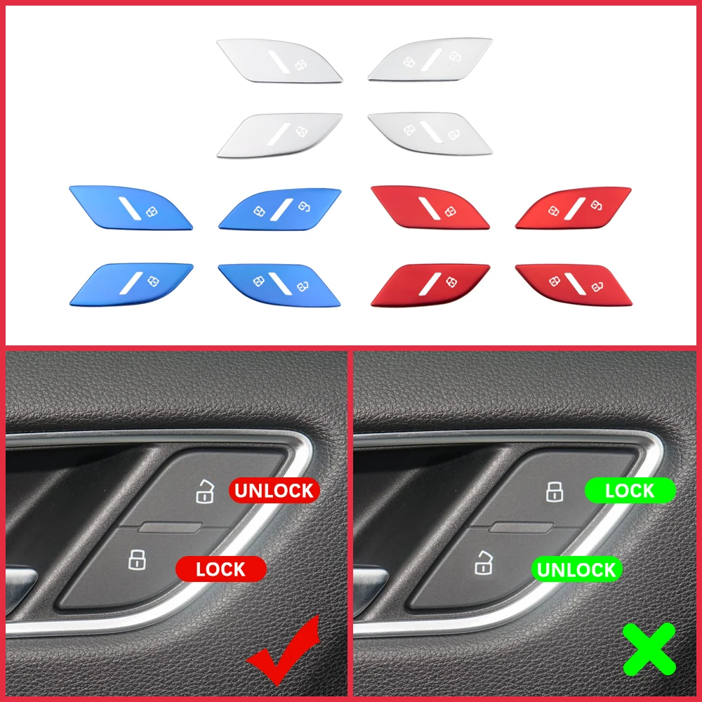 Pegatinas protectoras para botones de cierre Audi A3 8V (2013-2019)