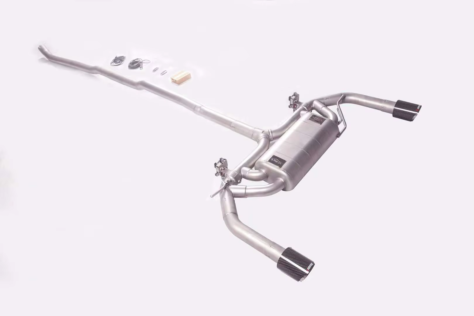 Detalle del sistema catback de acero inoxidable