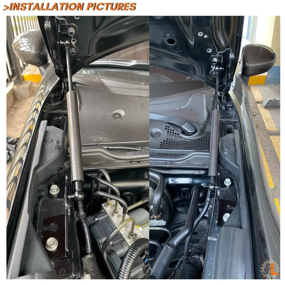 Amortiguadores capó fibra carbono Mazda MX-5 ND 2015-presente - imagen 4